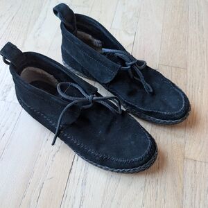 UGG Women's Black Suede Ankle Boots